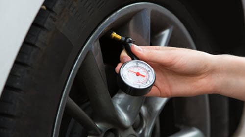 Car Tire Pressure Check